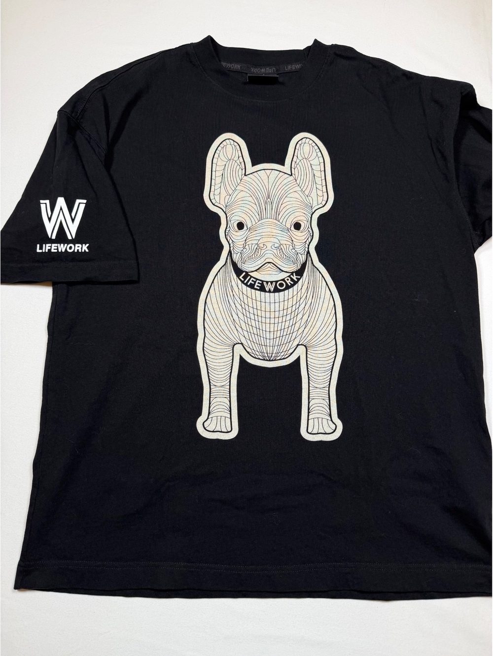 Life Work black graphic T-shirt
